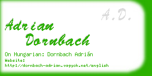 adrian dornbach business card